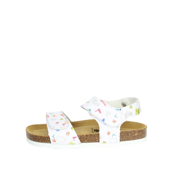 Plakton Shoes Flat Sandals White SARA 135448