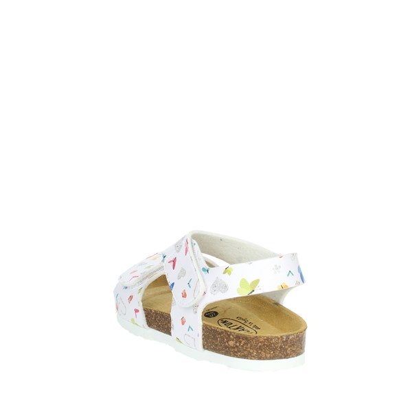 Plakton Shoes Flat Sandals White SARA 135448