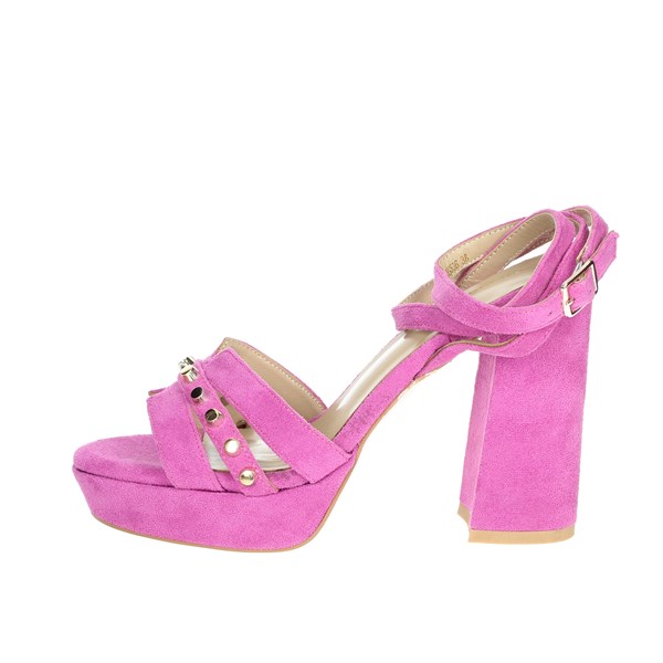 Silvian Heach Shoes Heeled Sandals Fuchsia SHS536