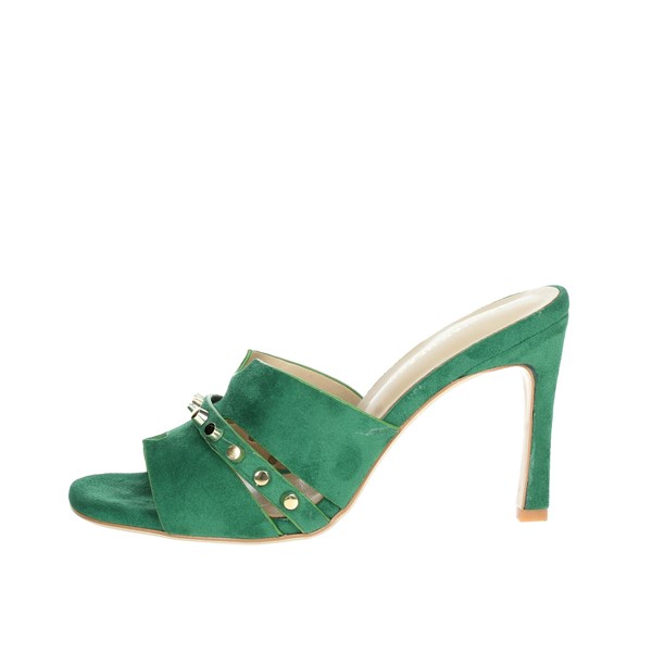 Silvian Heach Shoes Heeled Slippers Green SHS070