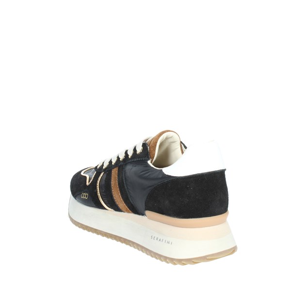 Serafini Shoes Sneakers Black/Brown leather AI22DTOR05
