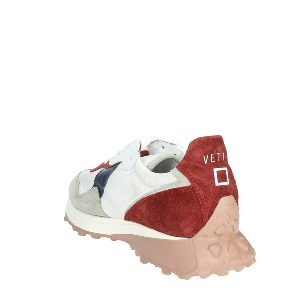 D.a.t.e. Shoes Sneakers White/Burgundy VETTA CAMP.9
