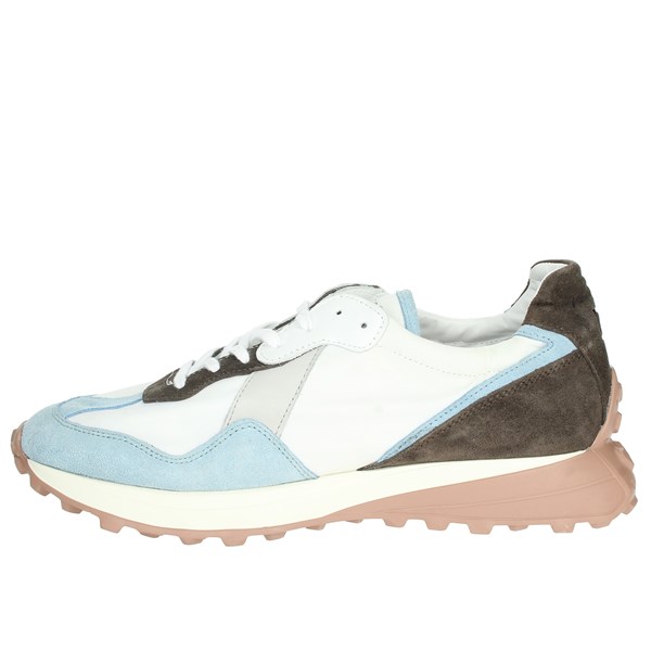 D.a.t.e. Shoes Sneakers White/Sky blue VETTA CAMP.7