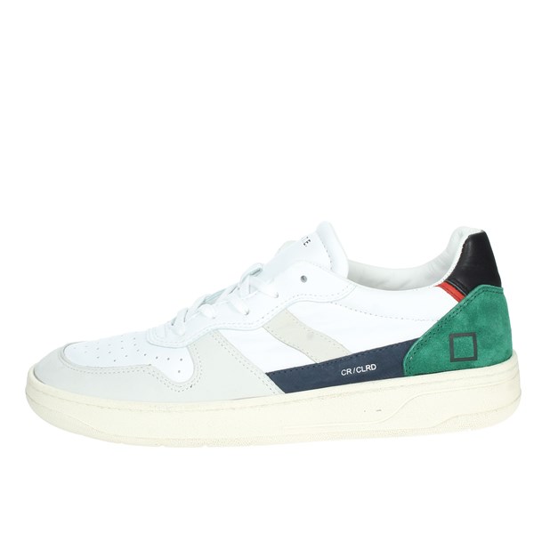 D.a.t.e. Shoes Sneakers White/Green COURT CAMP.67