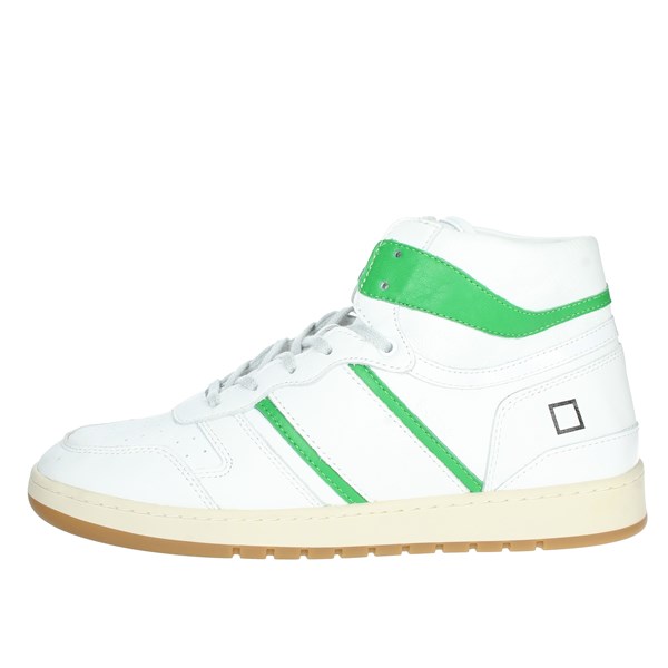 D.a.t.e. Shoes Sneakers White/Green SPORT HIGH CAMP.71