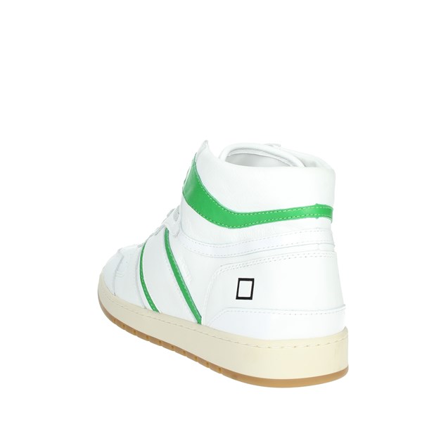 D.a.t.e. Shoes Sneakers White/Green SPORT HIGH CAMP.71
