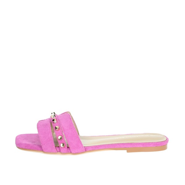 Silvian Heach Shoes Flat Slippers Fuchsia SHS902