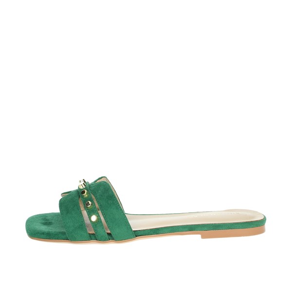 Silvian Heach Shoes Flat Slippers Green SHS902