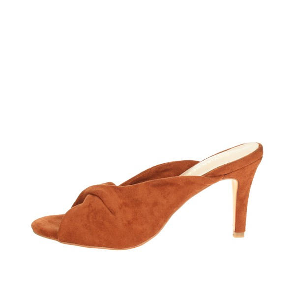 Silvian Heach Shoes Heeled Slippers Brick-red SHS065