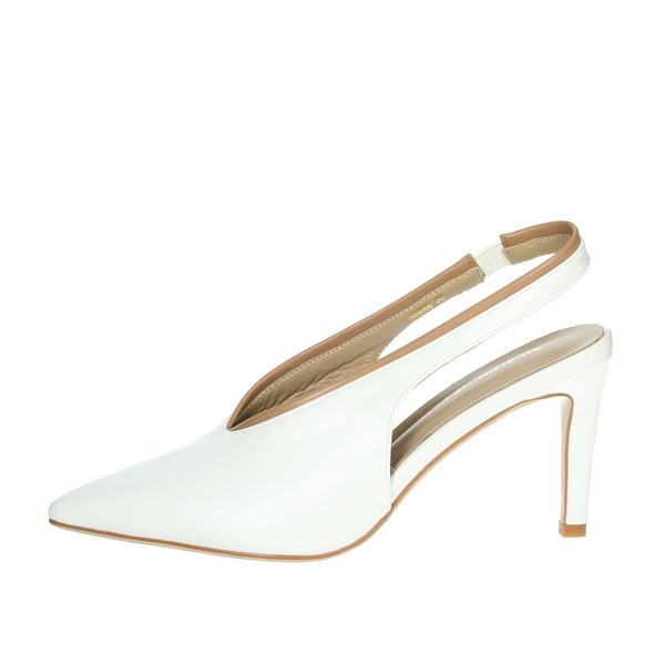 Silvian Heach Shoes Pumps White/Brown leather SHS066