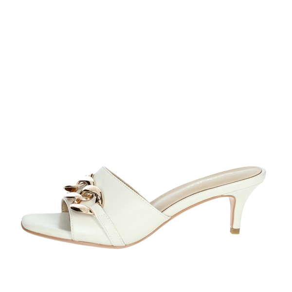 Silvian Heach Shoes Heeled Slippers Beige SHS069