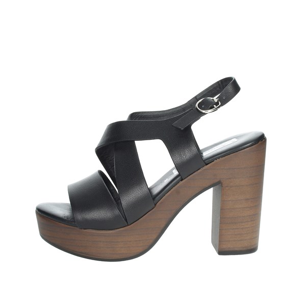 Studio Moda Shoes Heeled Sandals Black 59267