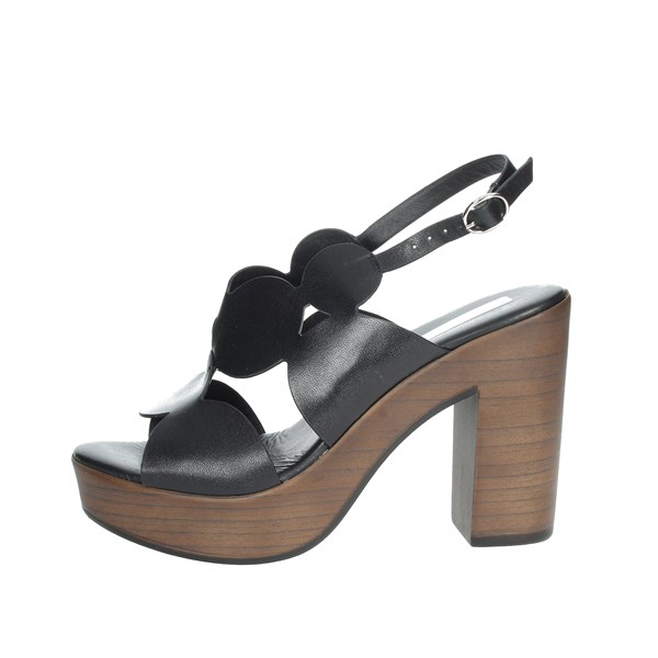 Studio Moda Shoes Heeled Sandals Black 59276
