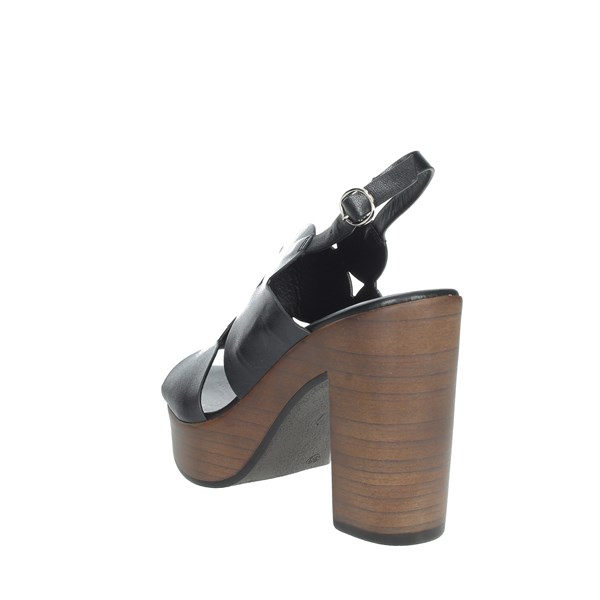 Studio Moda Shoes Heeled Sandals Black 59276