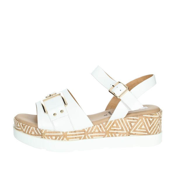 Studio Moda Shoes Platform Sandals White 50226