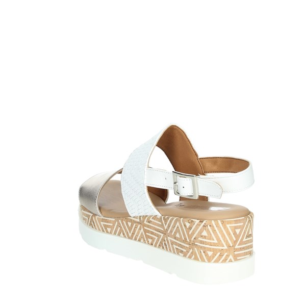 Tredy's Shoes Platform Sandals White/Light dusty pink 50256