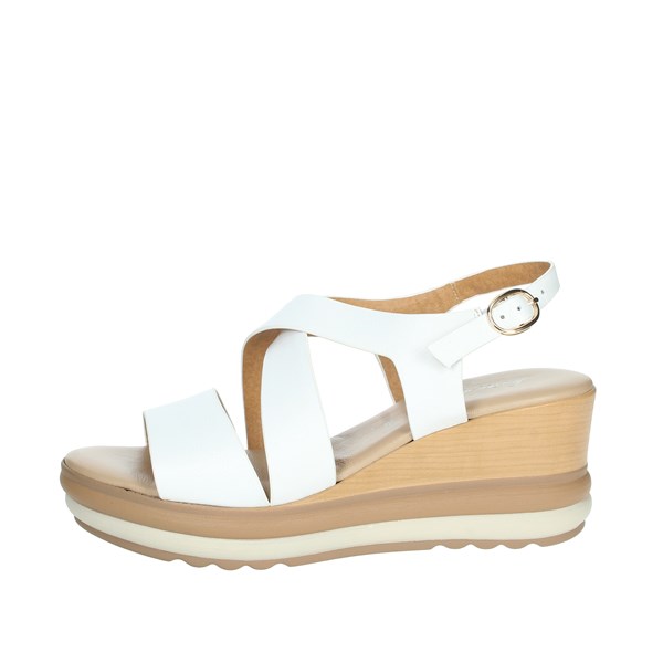 Repo Shoes Platform Sandals White 20267