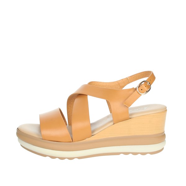 Repo Shoes Platform Sandals Brown leather 20267