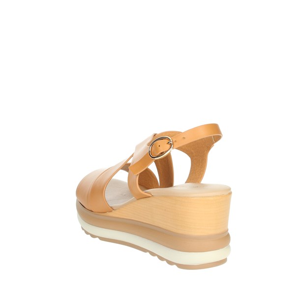 Repo Shoes Platform Sandals Brown leather 20267