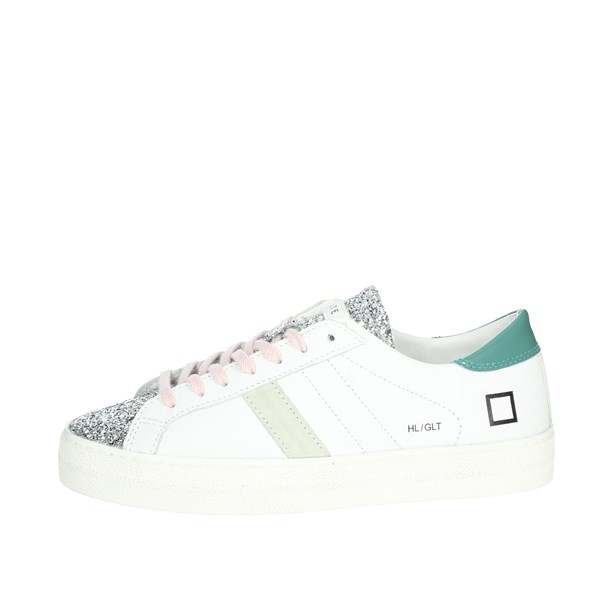 D.a.t.e. Shoes Sneakers White/Silver HILL LOW CAMP.116