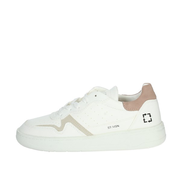 D.a.t.e. Shoes Sneakers White/Pink STEP CAMP.158