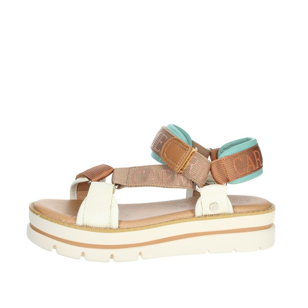 Carmela Shoes Platform Sandals Brown leather 68483