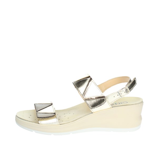 Cinzia Soft Shoes Platform Sandals Platinum  IO13643PCLS