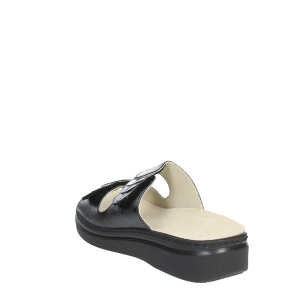 Cinzia Soft Shoes Flat Slippers Black MZ016-S