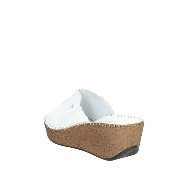 Cinzia Soft Shoes Platform Slippers White IU882012