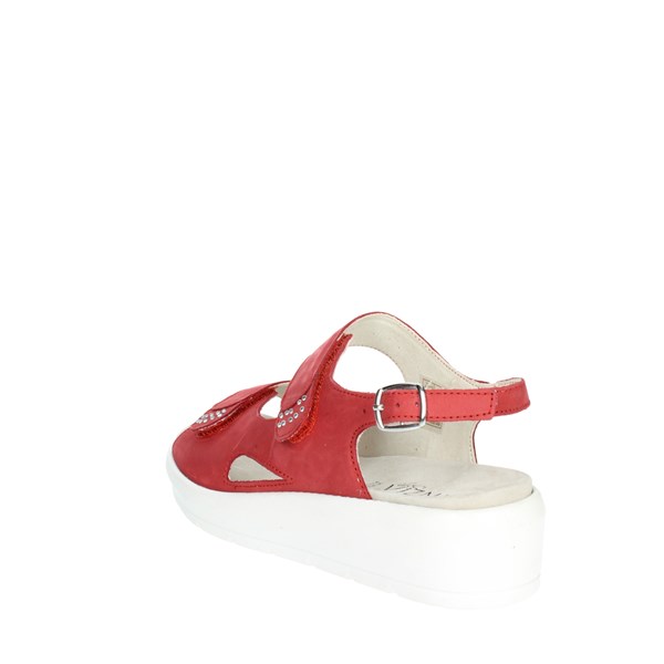 Cinzia Soft Shoes Flat Sandals Red IV10918