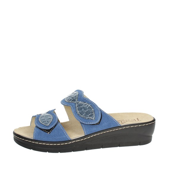 Flexistep Shoes Flat Slippers Blue CFP65-CC