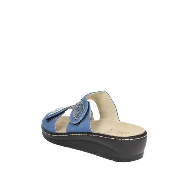 Flexistep Shoes Flat Slippers Blue CFP65-CC