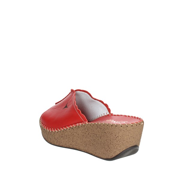 Cinzia Soft Shoes Platform Slippers Red IU882012