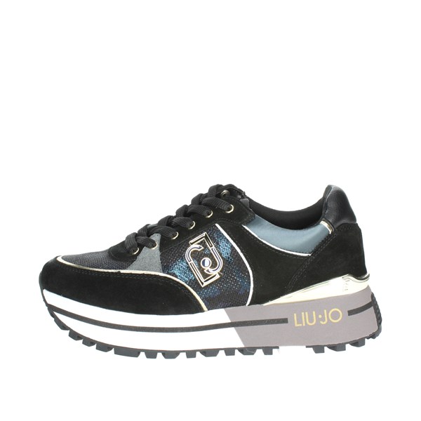 Liu-jo Shoes Sneakers Black/Blue MAXI WONDER 20
