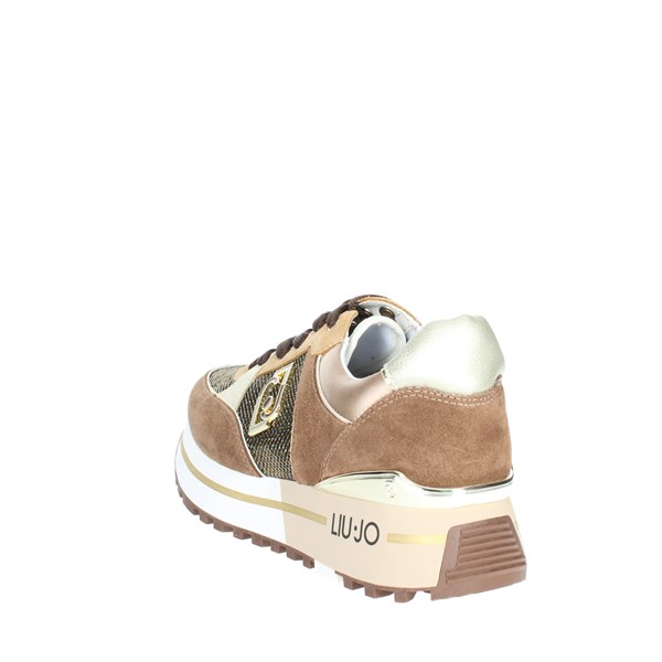 Liu-jo Shoes Sneakers Brown leather MAXI WONDER 20