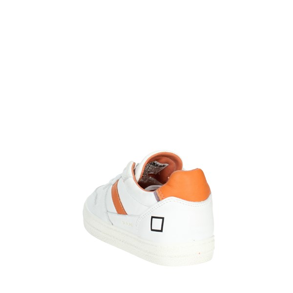 D.a.t.e. Shoes Sneakers White/Orange J351-C2-PU-WO2