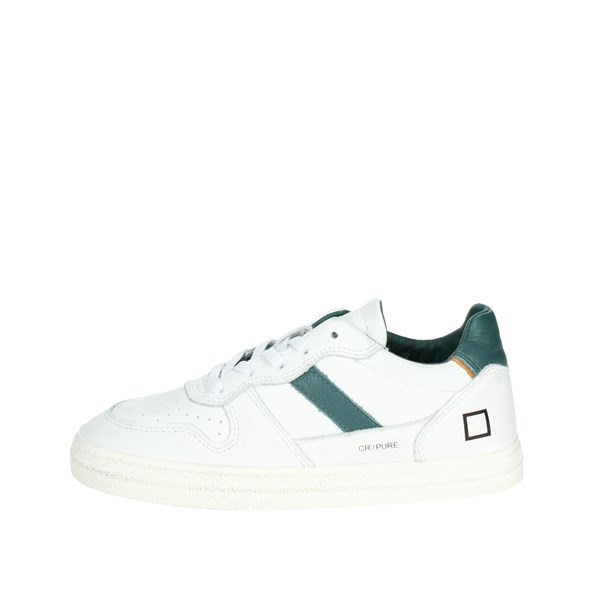 D.a.t.e. Shoes Sneakers White/Green J351-C2-PU-WG2
