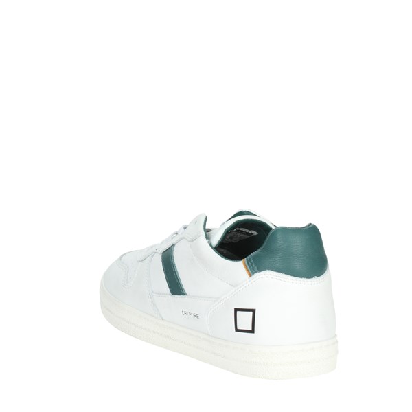 D.a.t.e. Shoes Sneakers White/Green J351-C2-PU-WG3