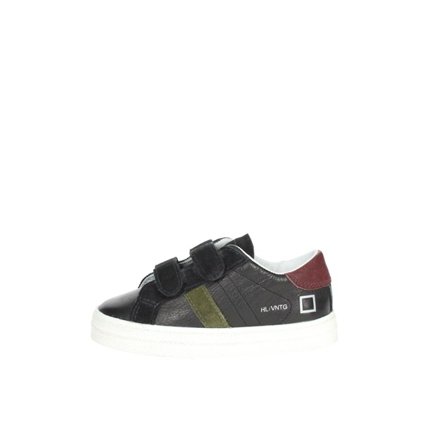 D.a.t.e. Shoes Sneakers Black/Burgundy J351-HL-VC-BA1