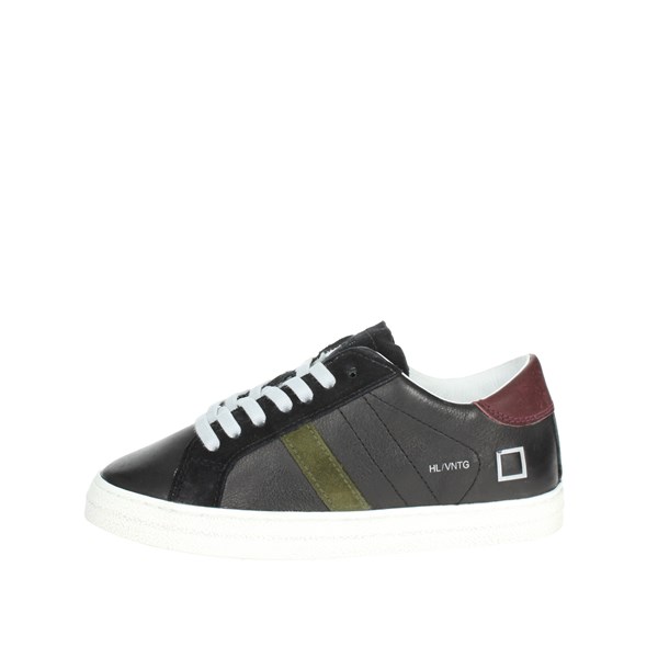 D.a.t.e. Shoes Sneakers Black/Burgundy J351-HL-VC-BA2