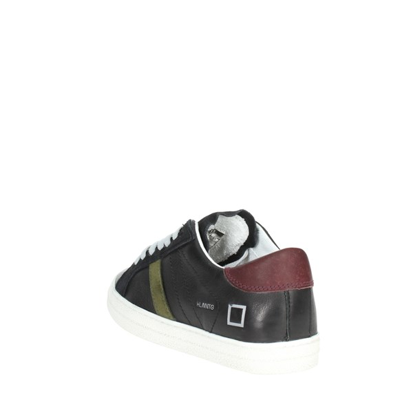 D.a.t.e. Shoes Sneakers Black/Burgundy J351-HL-VC-BA2
