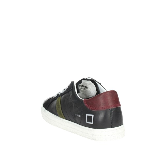 D.a.t.e. Shoes Sneakers Black/Burgundy J351-HL-VC-BA3
