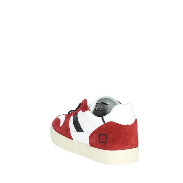 D.a.t.e. Shoes Sneakers White/Red J351-C2-VC-WR2