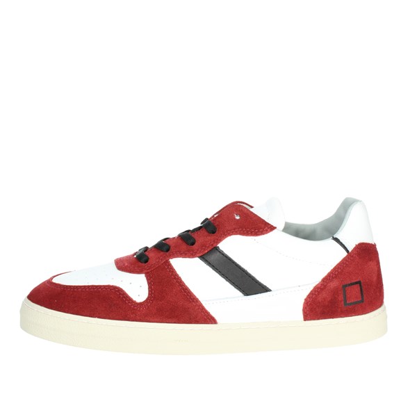D.a.t.e. Shoes Sneakers White/Red J351-C2-VC-WR3