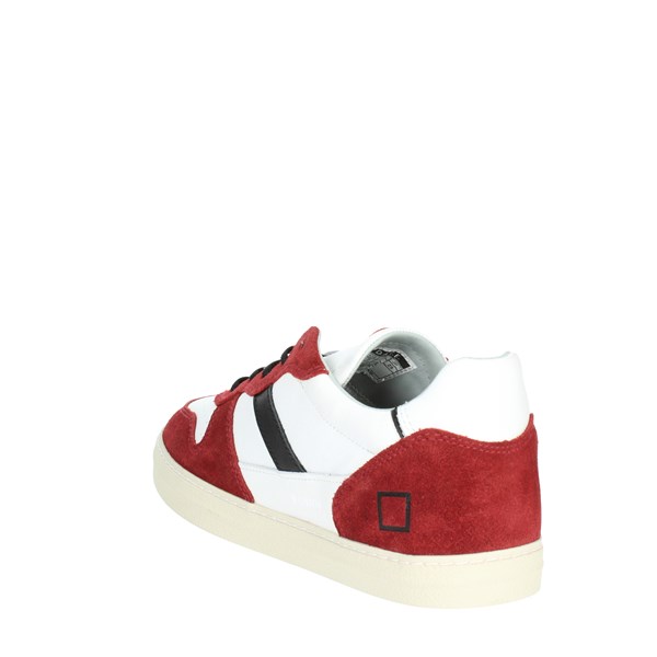D.a.t.e. Shoes Sneakers White/Red J351-C2-VC-WR3