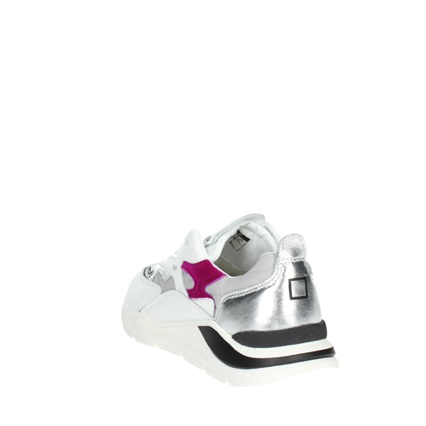 D.a.t.e. Shoes Sneakers White/Fuchsia J341-FG-NY-GY2