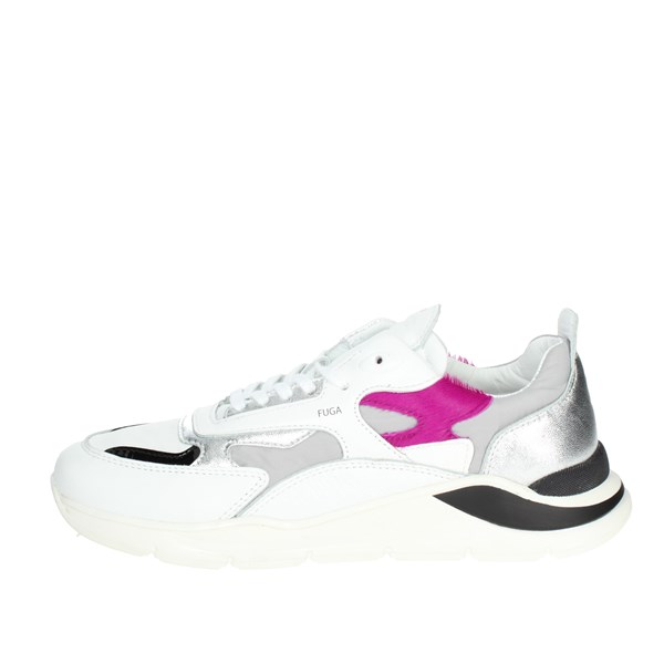 D.a.t.e. Shoes Sneakers White/Fuchsia J341-FG-NY-GY3