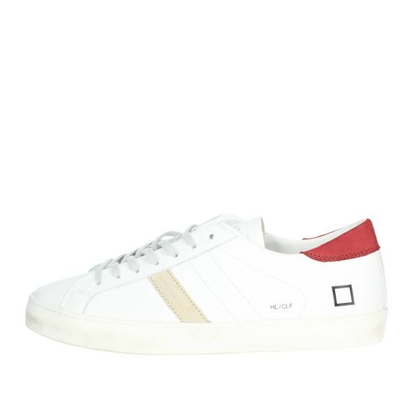 D.a.t.e. Shoes Sneakers White/Burgundy HILL LOW CAMP.28