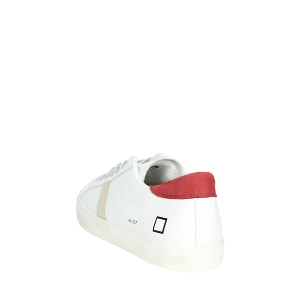 D.a.t.e. Shoes Sneakers White/Burgundy HILL LOW CAMP.28