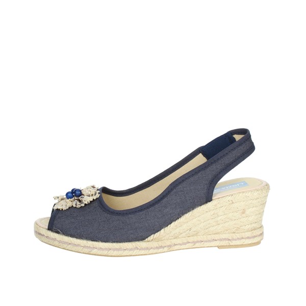 Cinzia Soft Shoes Platform Sandals Blue ED25515